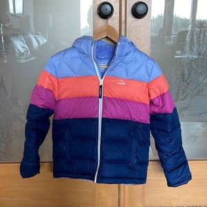 Girls LL Bean puffer jacket. Size M. 8-10.